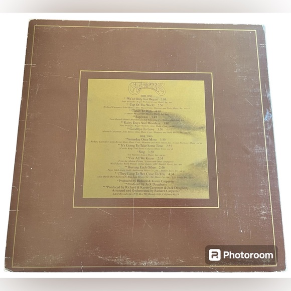 Vintage The Carpenters LP Vinyl - Picture 2 of 4